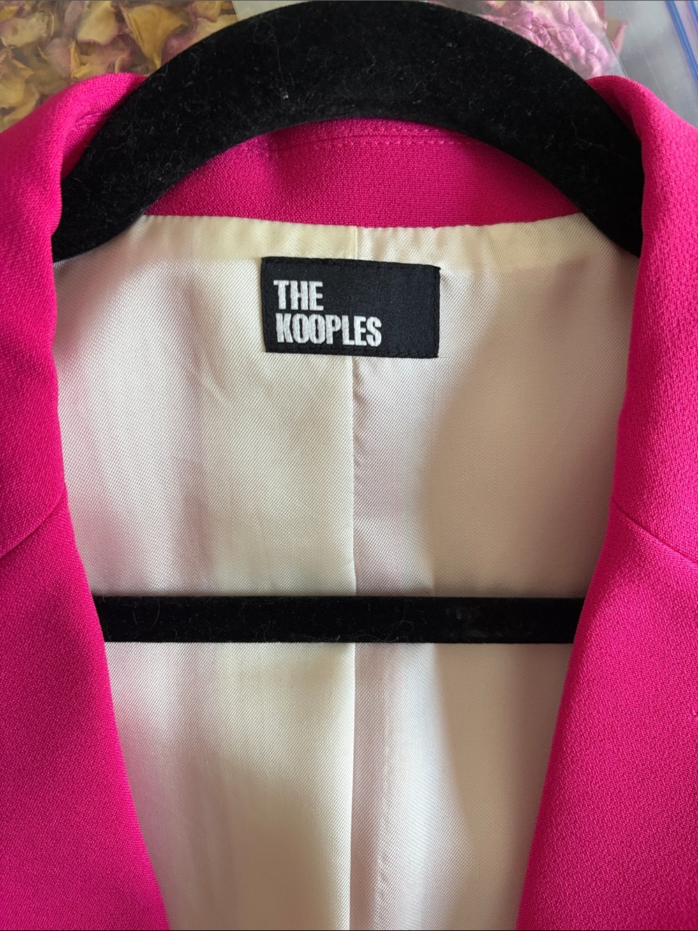 The Kooples Bright Pink Tailored Blazer - Picture 2 of 5